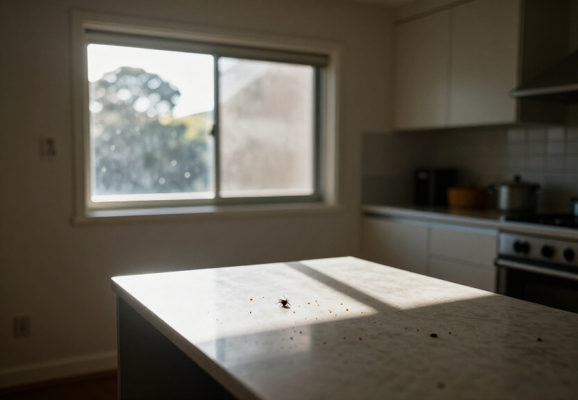 Rat droppings and damage in a storage room
