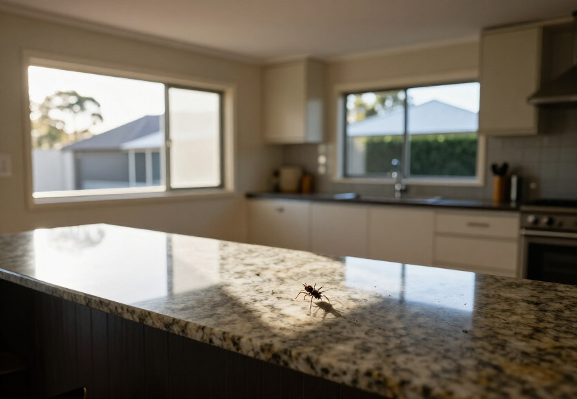 Kitchen counter free of ants